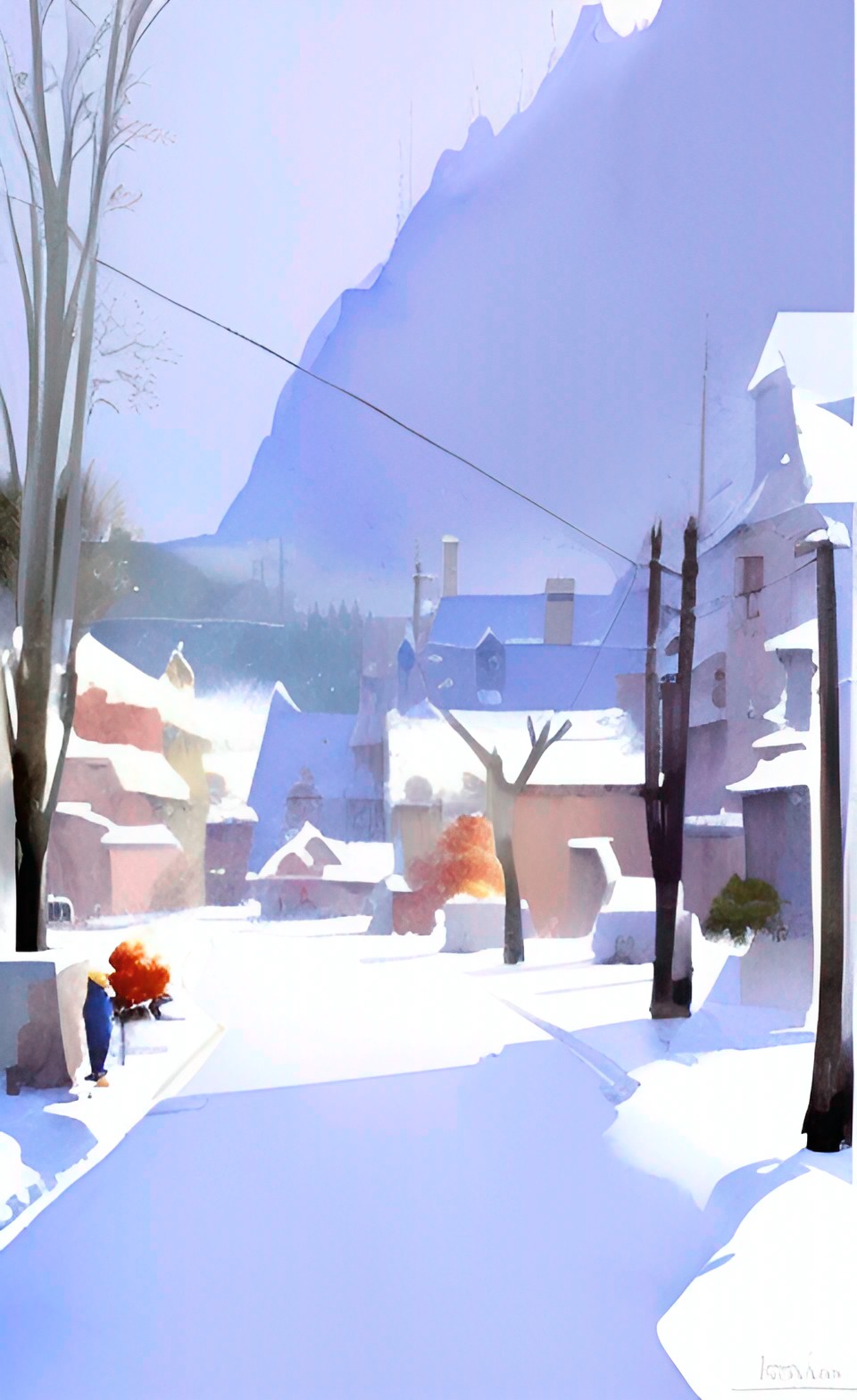 village in the snow preview