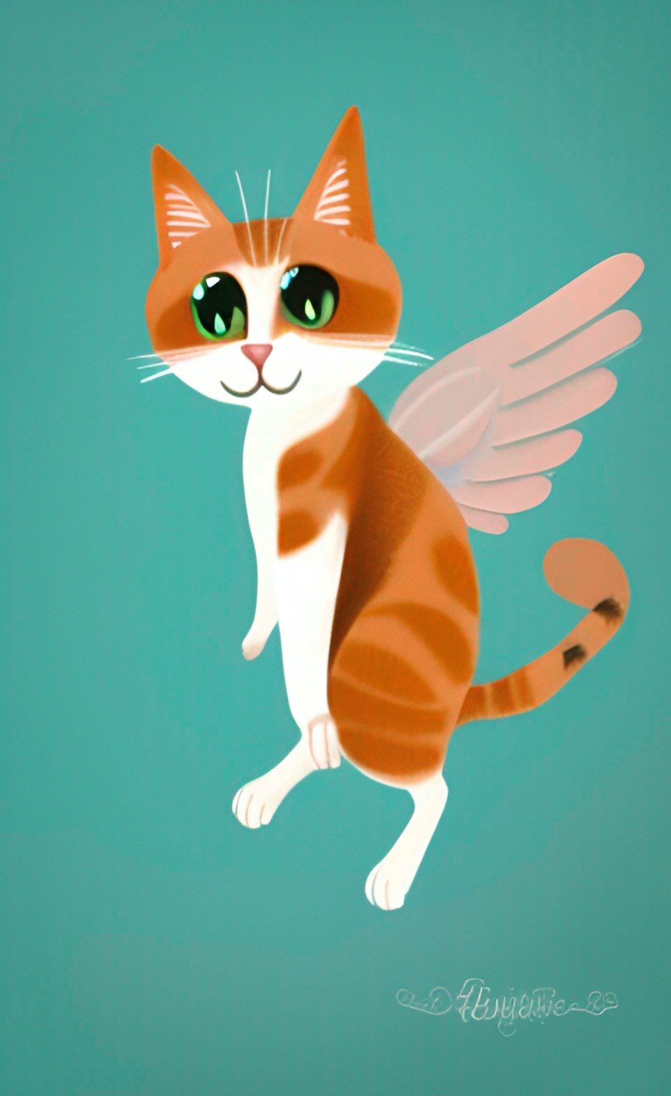 a little cartoon cat with wings, hoppy legs, and a twitchy nose preview