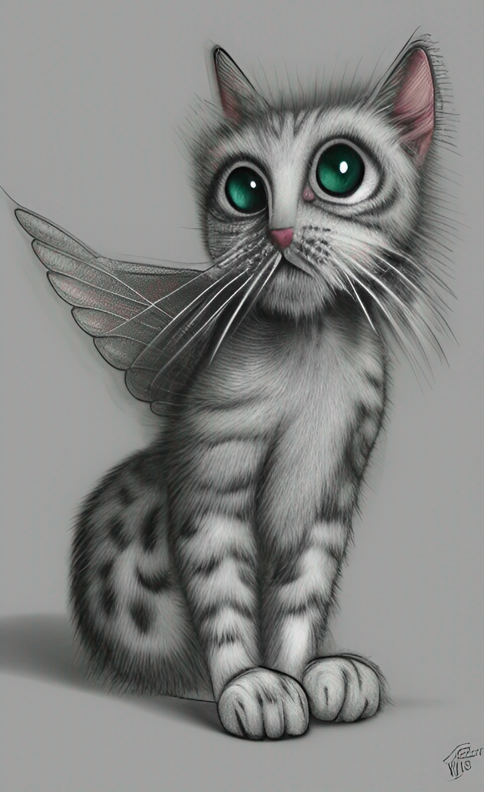 a little cartoon cat with wings, hoppy legs, and a twitchy nose preview