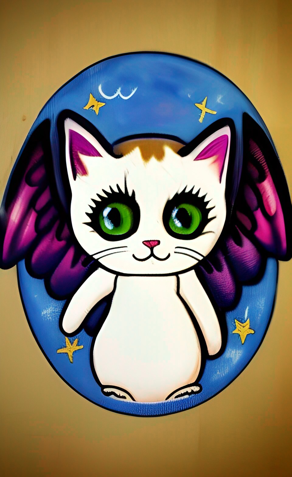 a little cartoon cat with a pair of wings preview