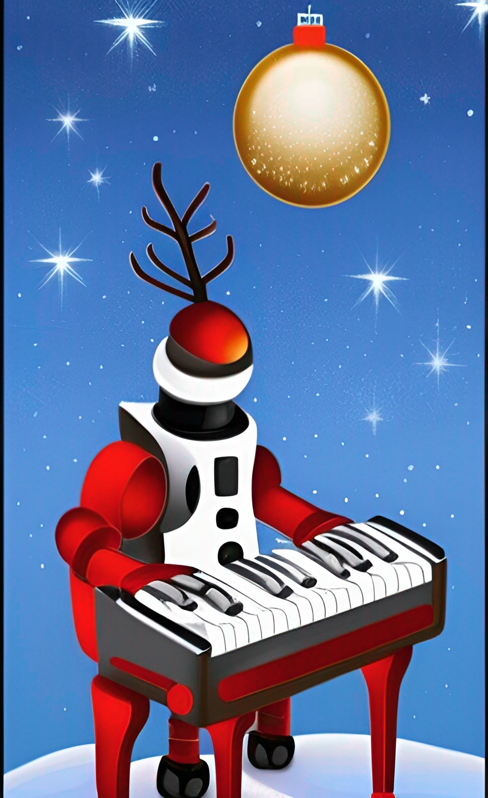 the perfect christmas card from a robot pianist preview