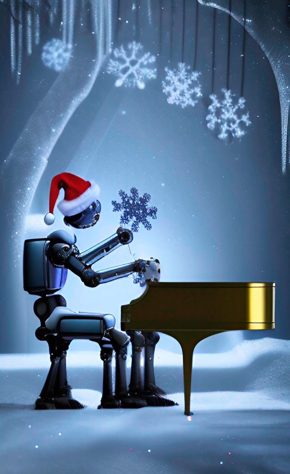 the perfect christmas card from a robot pianist preview