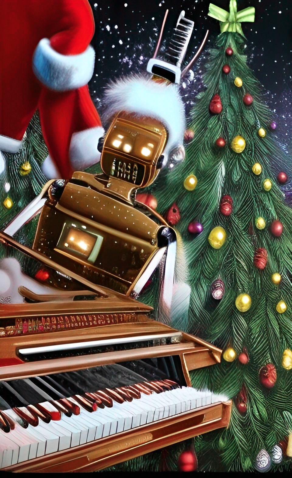 the perfect christmas card from a robot pianist preview