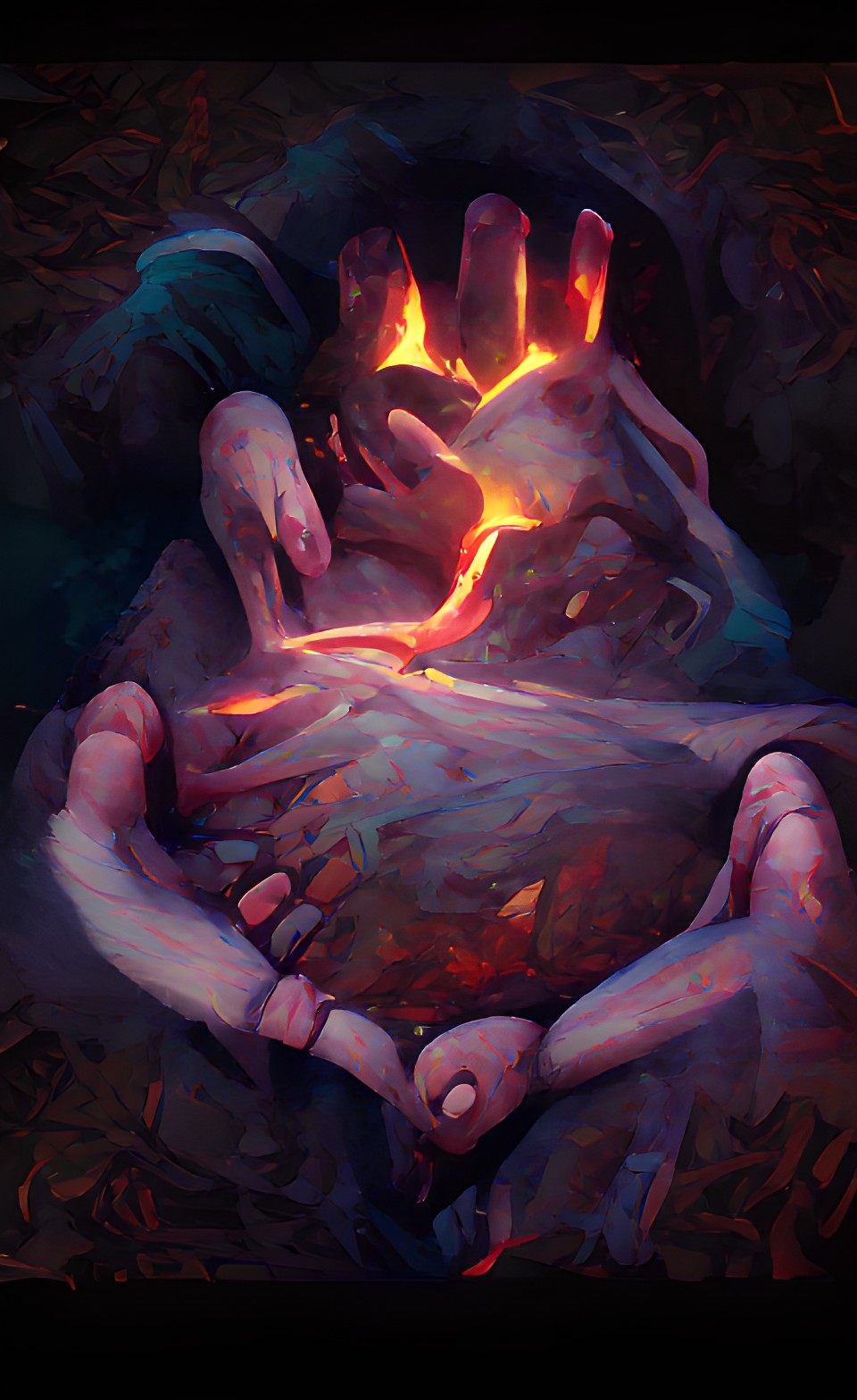 hand holding human hearth preview