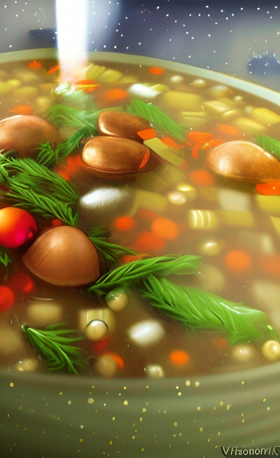 making christmas soup preview