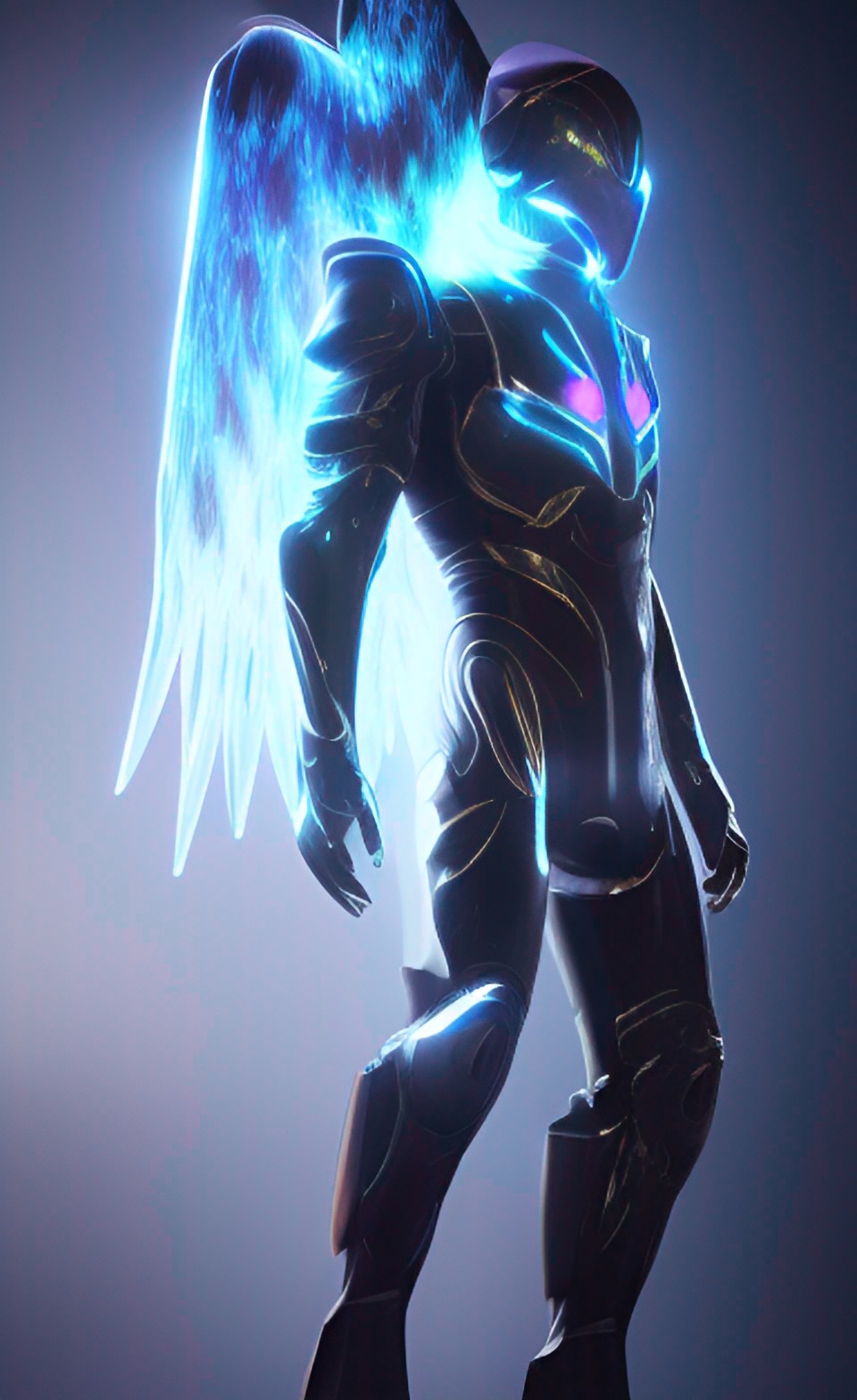 angel overlord, symbiote, living armor, kinetic armor, glowing armor, laser armor, neon armor, ghost armor, ethereal armor, energy armor, living armor, future armor, light armor ￼laser weapon, epic preview