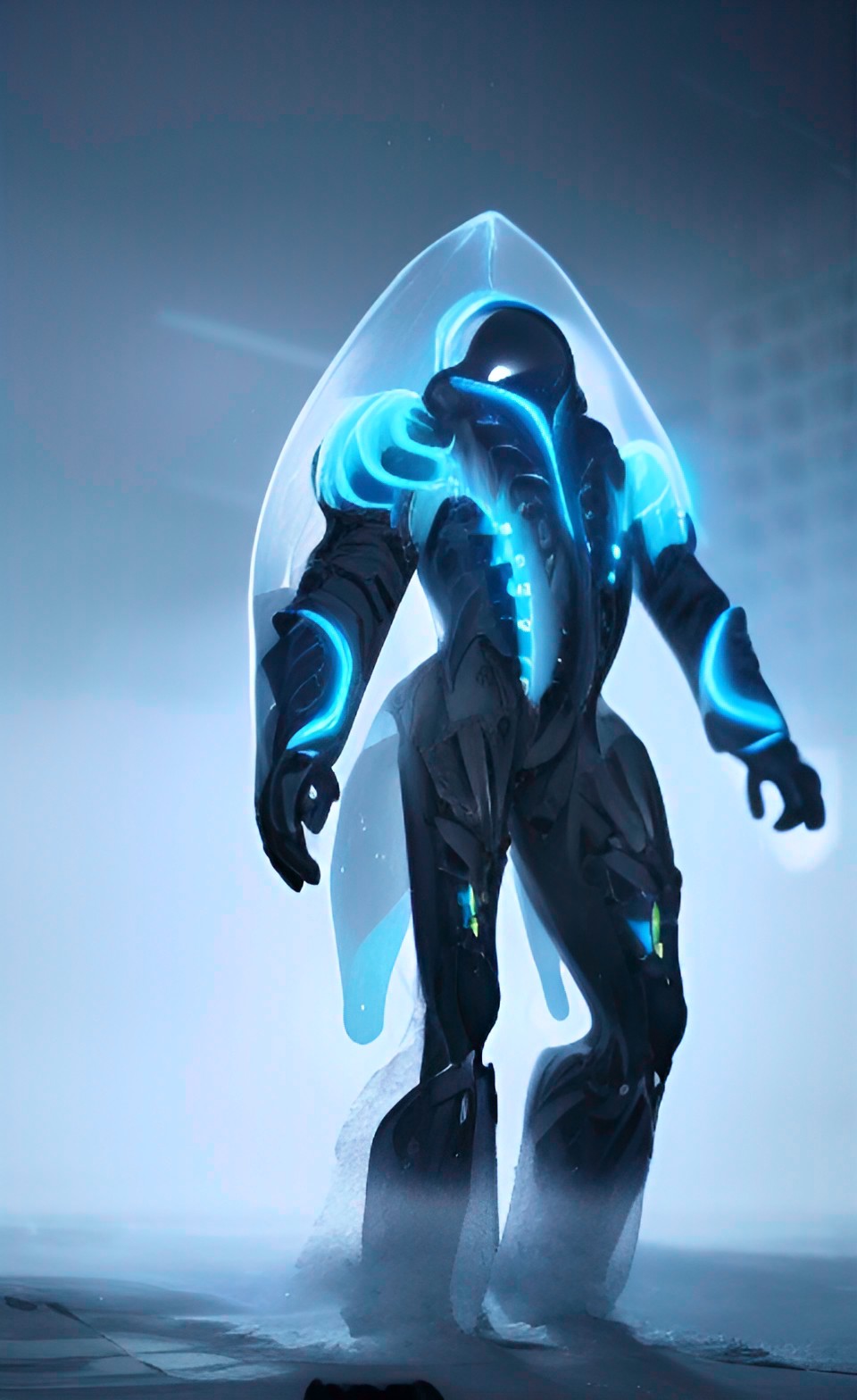 ice overlord, symbiote, living armor, kinetic armor, glowing armor, laser armor, neon armor, ghost armor, ethereal armor, energy armor, living armor, future armor, light armor ￼laser weapon, epic preview