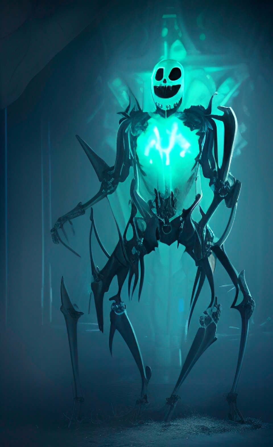 overlord of skeletons, symbiote, living armor, kinetic armor, glowing armor, laser armor, neon armor, ghost armor, ethereal armor, energy armor, living armor, future armor, light armor, epic preview