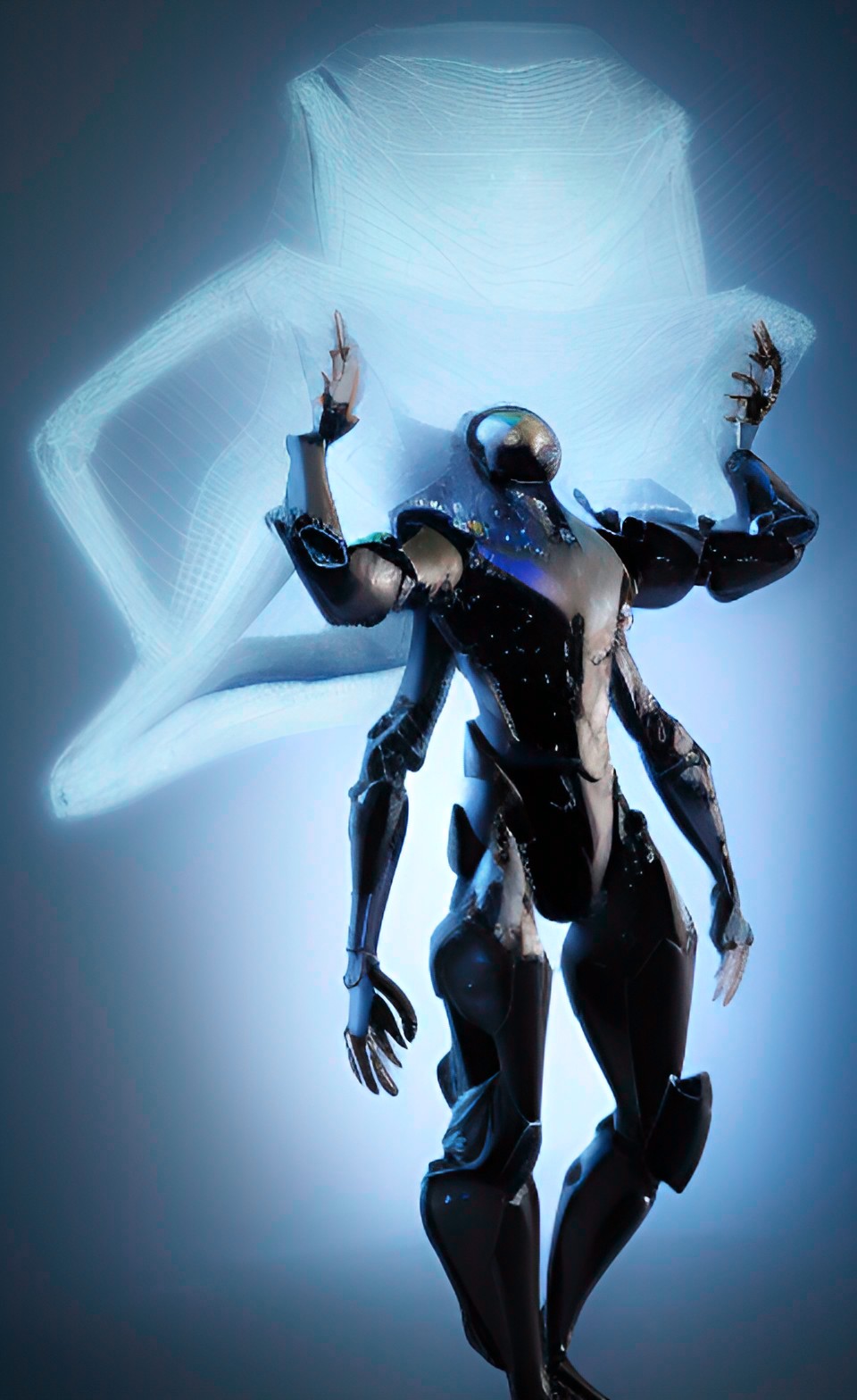 overlord of spiders, symbiote, living armor, kinetic armor, glowing armor, pearl armor, neon armor, ghost armor, ethereal armor, energy armor,future armor, lighting armor, iridescent armor. preview