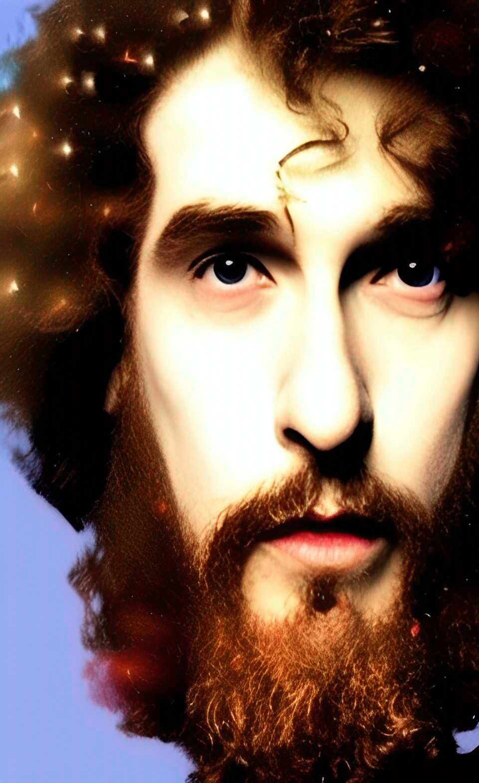 one man that looks like: doctor who and jesus christ. all combined together (with hints of bob ross, bob dylan, and napoleon dynamite) preview