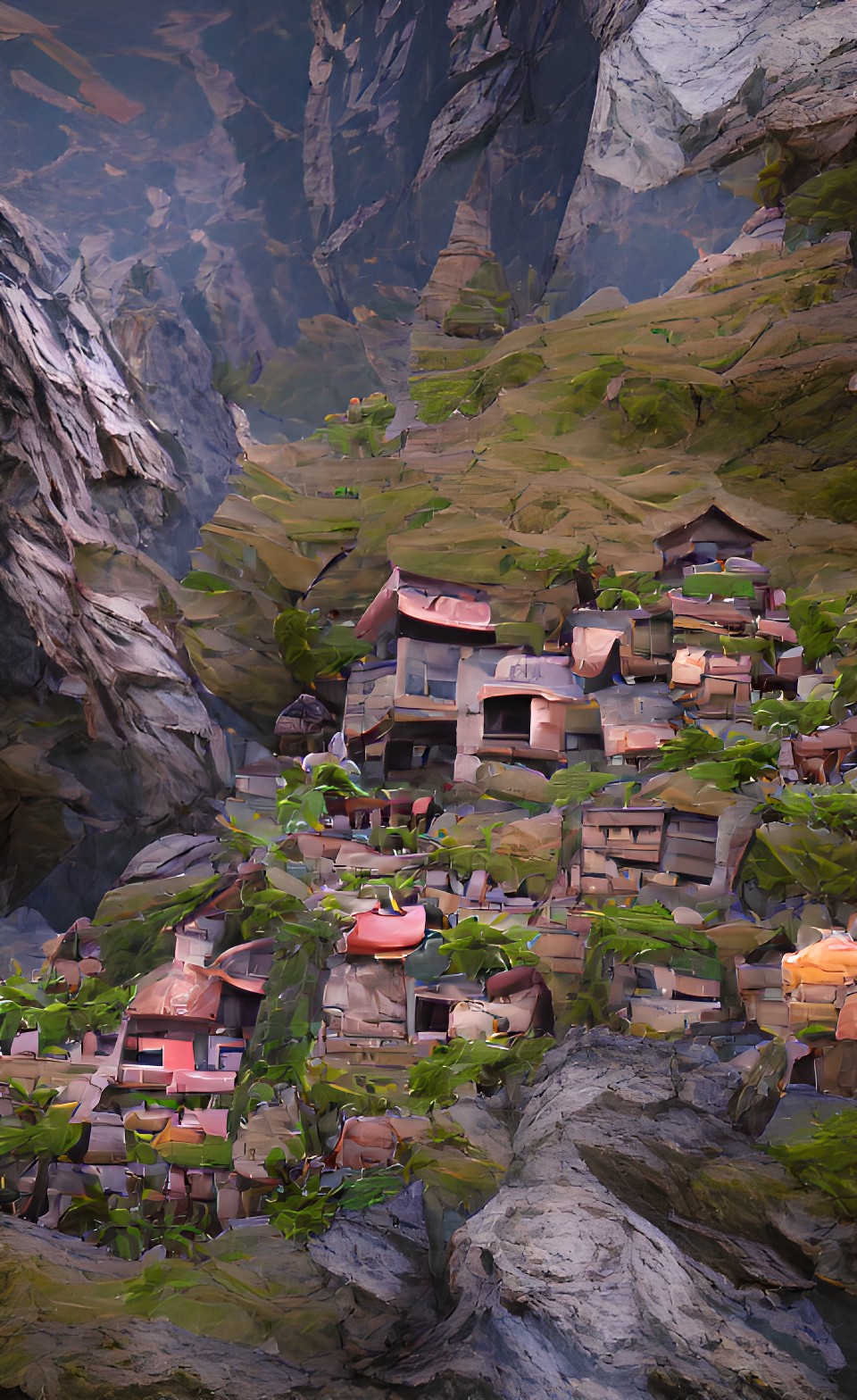 hidden village in the mountains preview