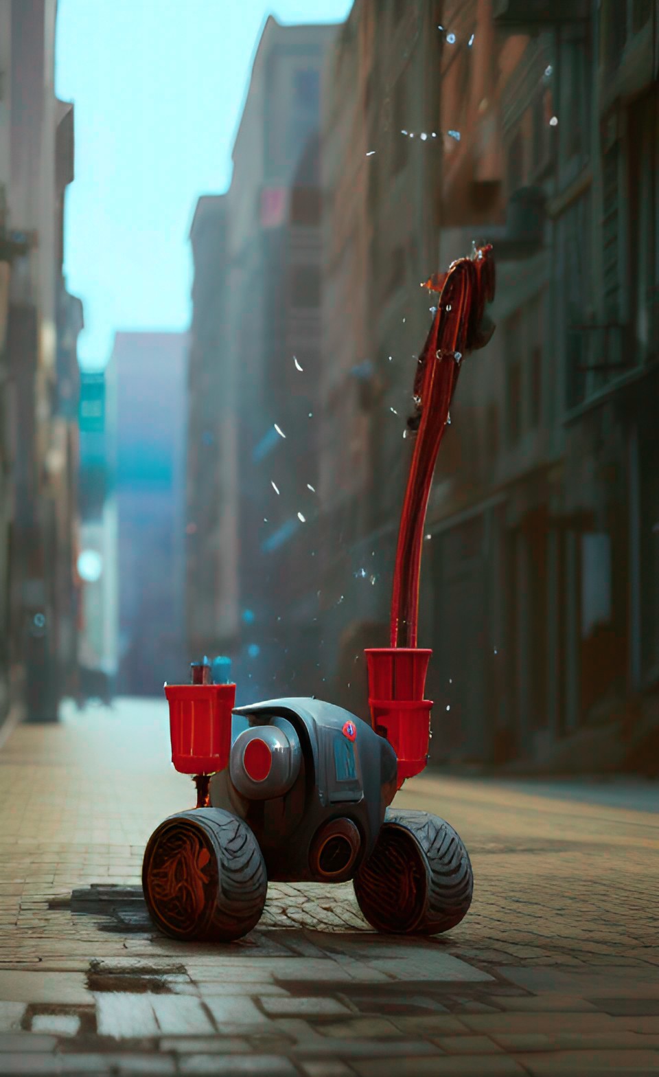 ai street cleaner bot preview