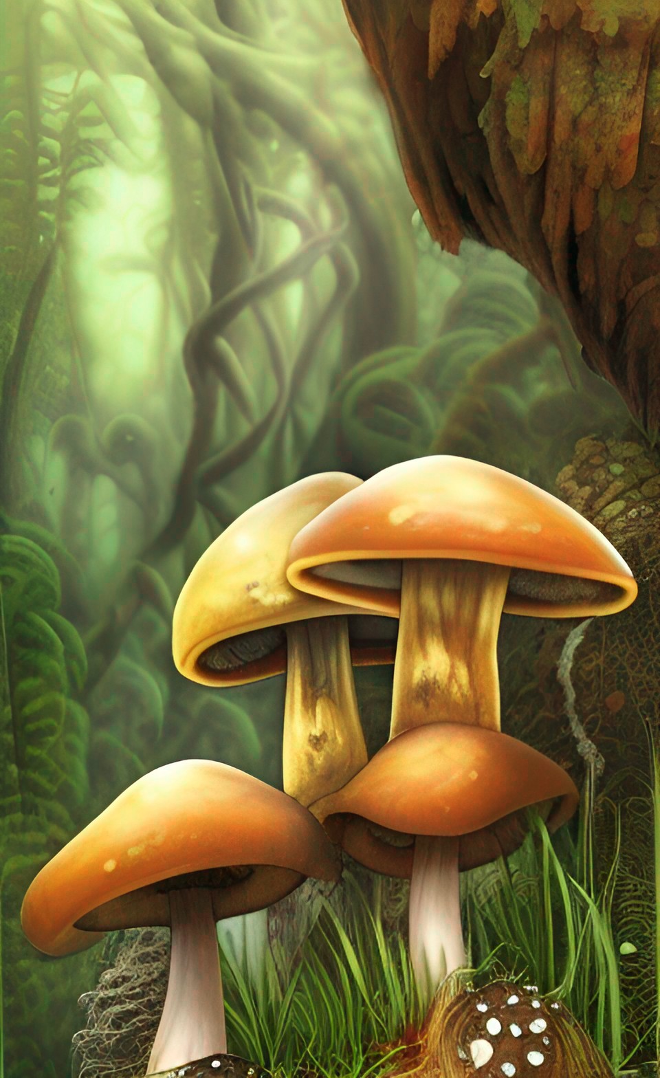 mushroom friends in the jungle preview