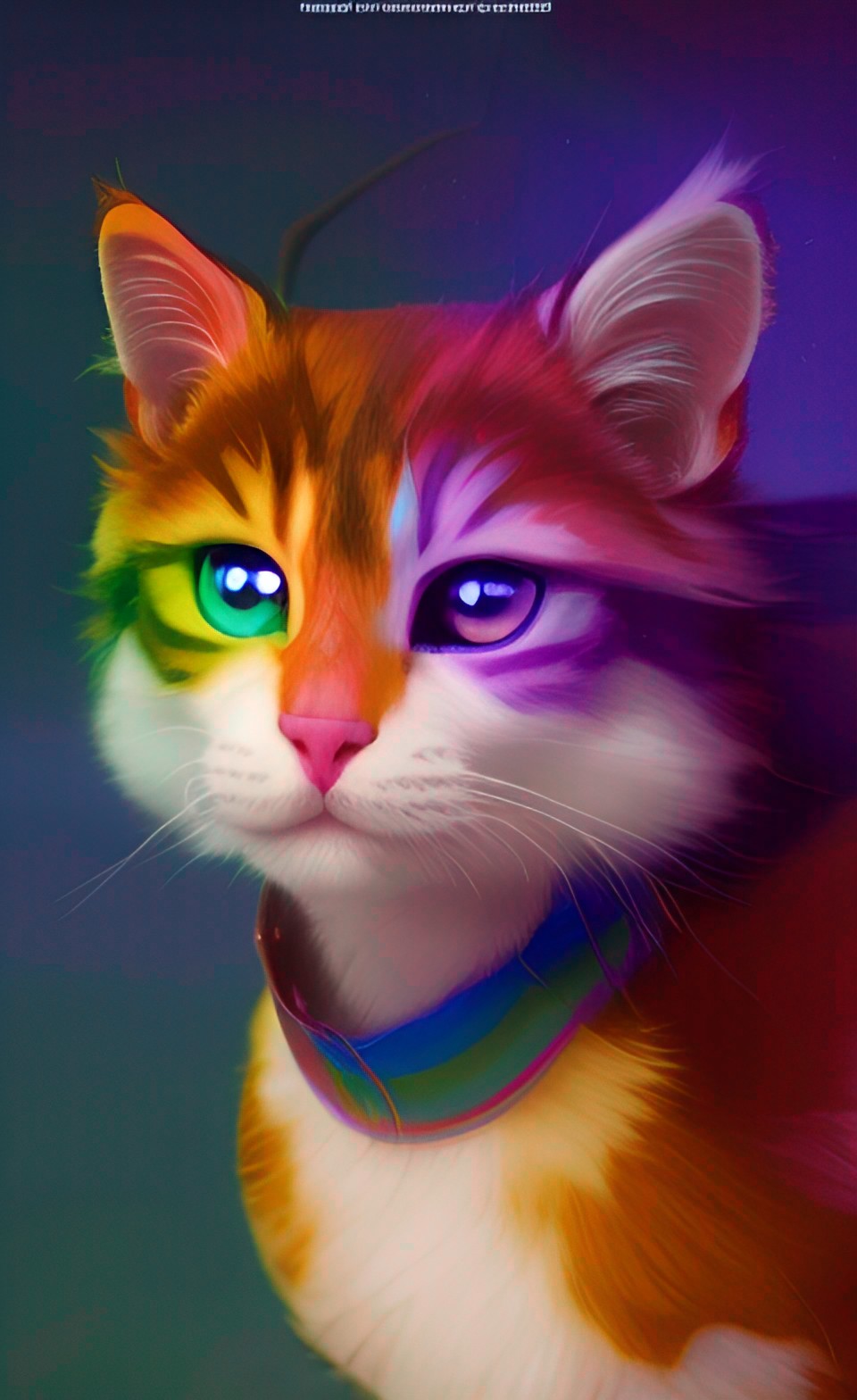 cute rainbow cat preview