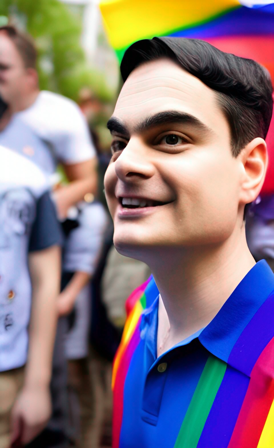 ben shapiro at a pride parade preview