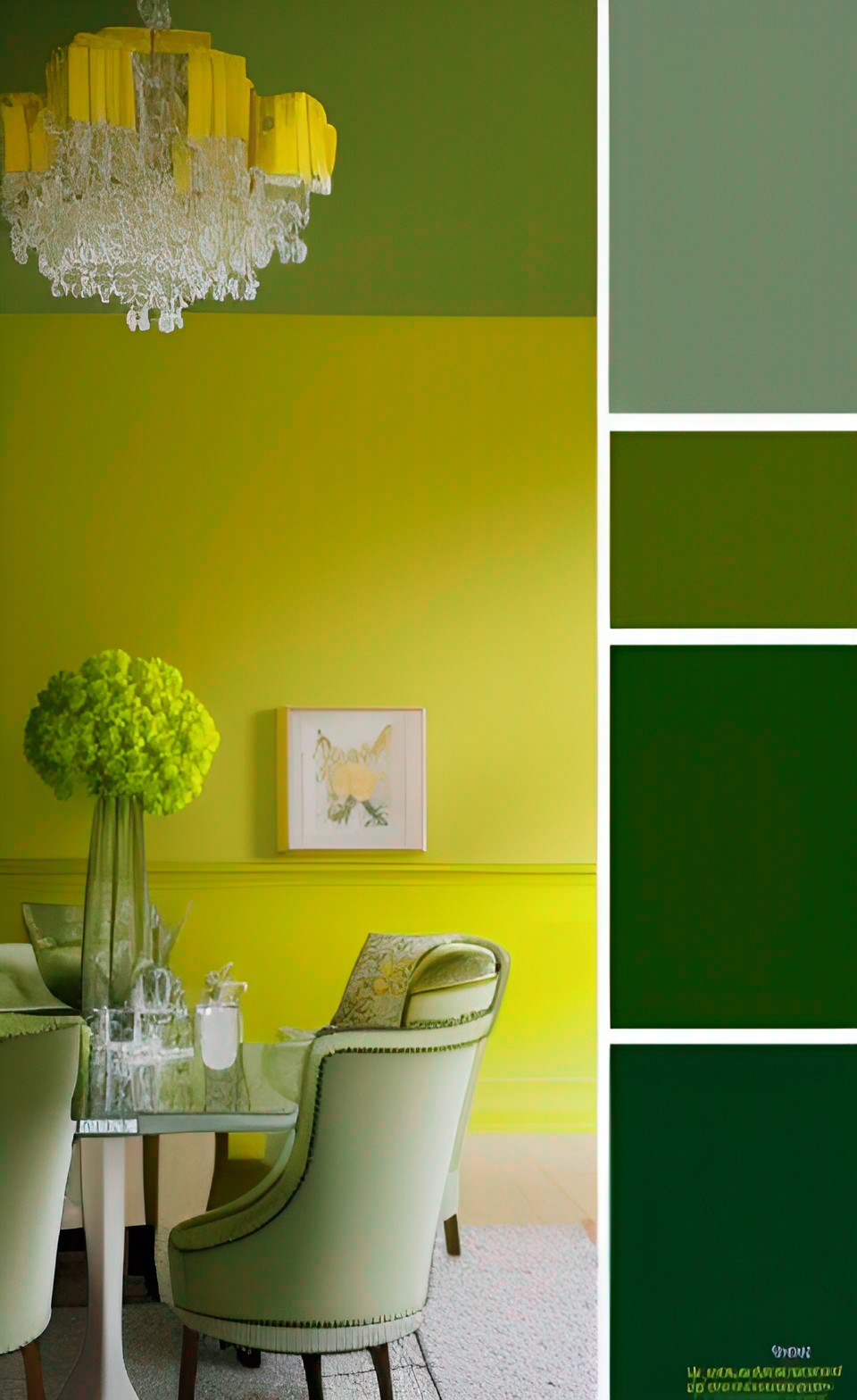 yellow green is a bright, cheerful color with a hue ranging from light olive to deep emerald. its smooth texture like silk or velvet evokes feelings of energy and optimism - perfect for bringing joy preview