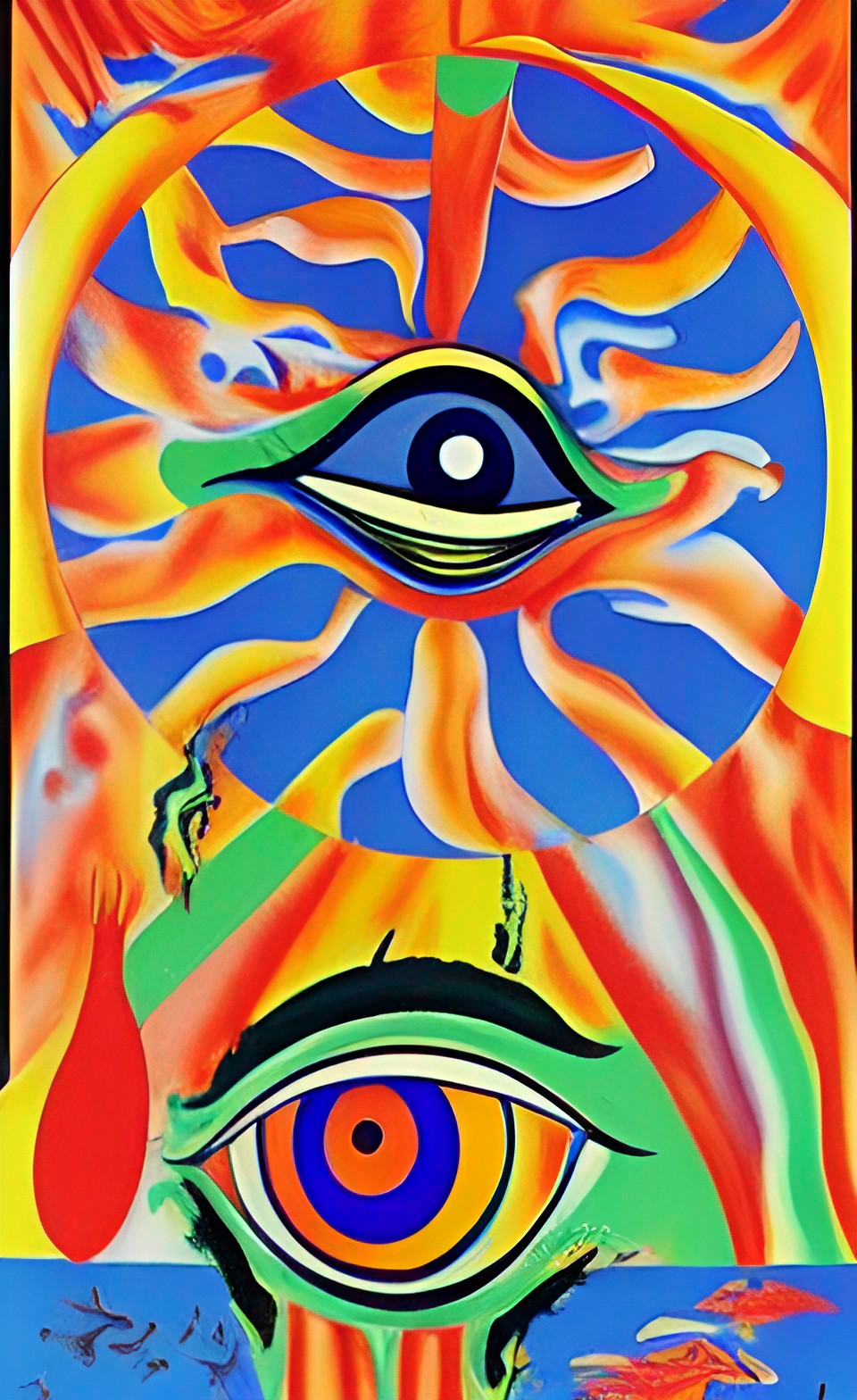 1960s all seeing eye psychedelic festival poster art preview