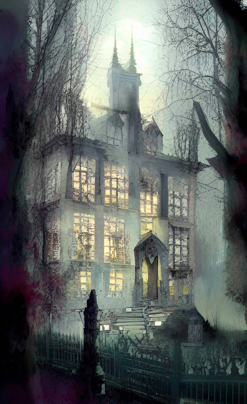 abendoned ghost villa dark preview