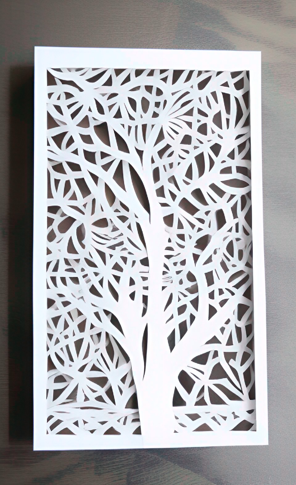 cut paper art for a birthday preview