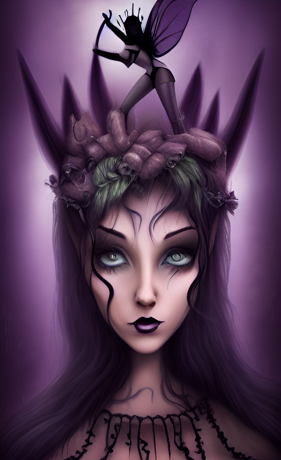 Dark Fae Queen - dark fairy queen preview