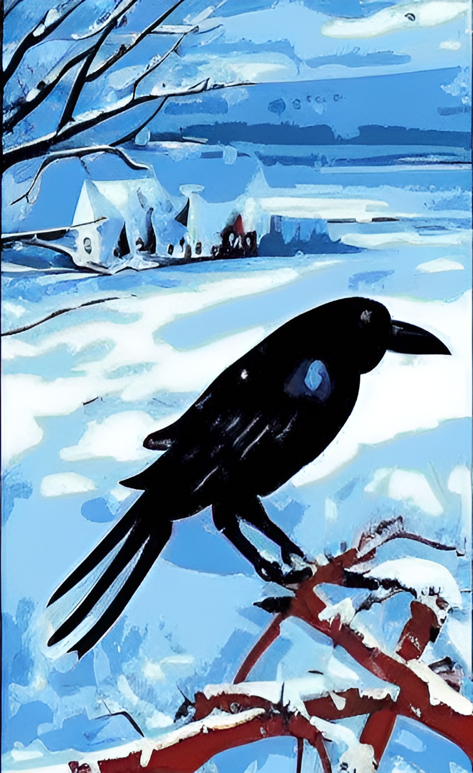 crows in the snow preview