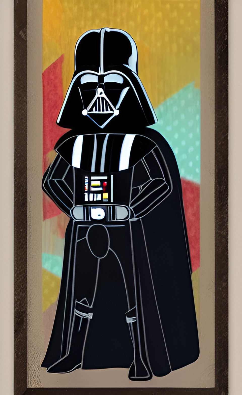 darth vader in the style of american folk art preview