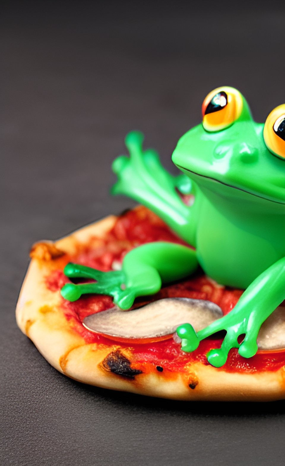 frog on pizza preview