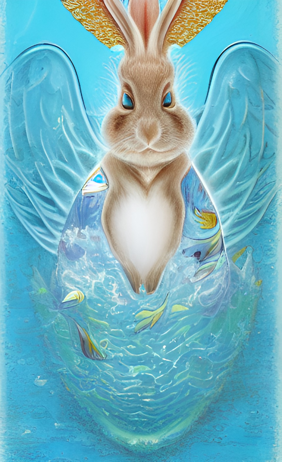 water rabbit angel preview