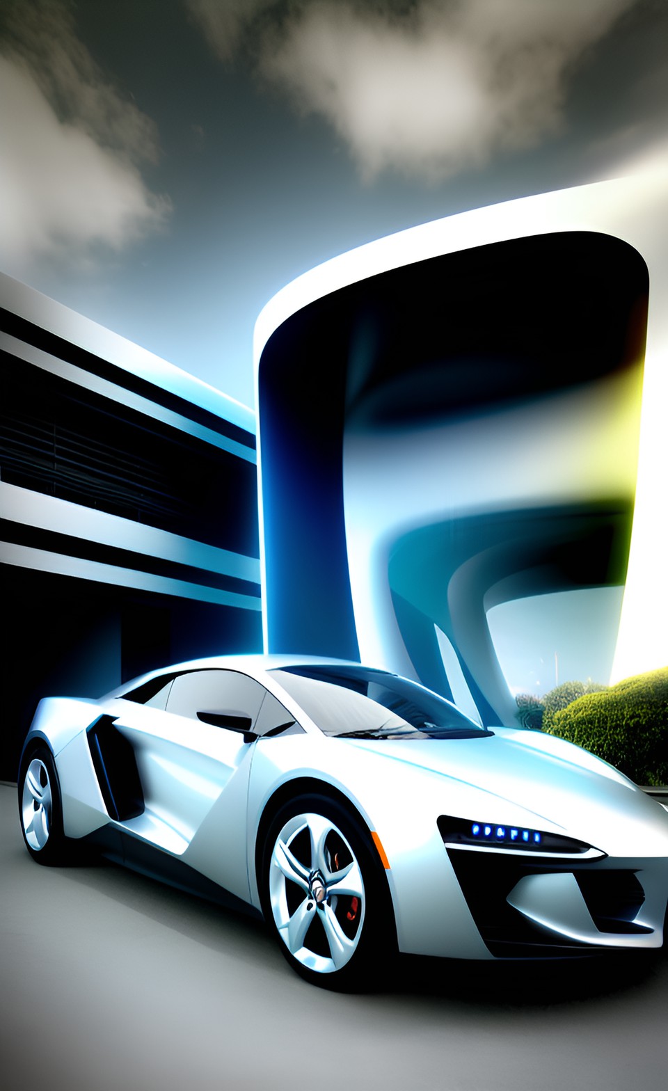 a futuristic car preview