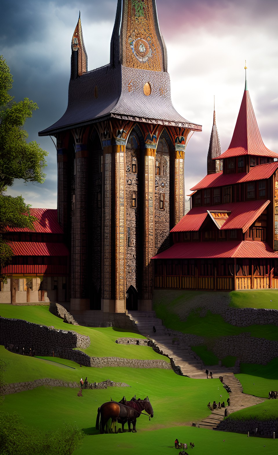 art, culture, buildings, civilization, city, landscape, viking norse, celtic, african, native american preview
