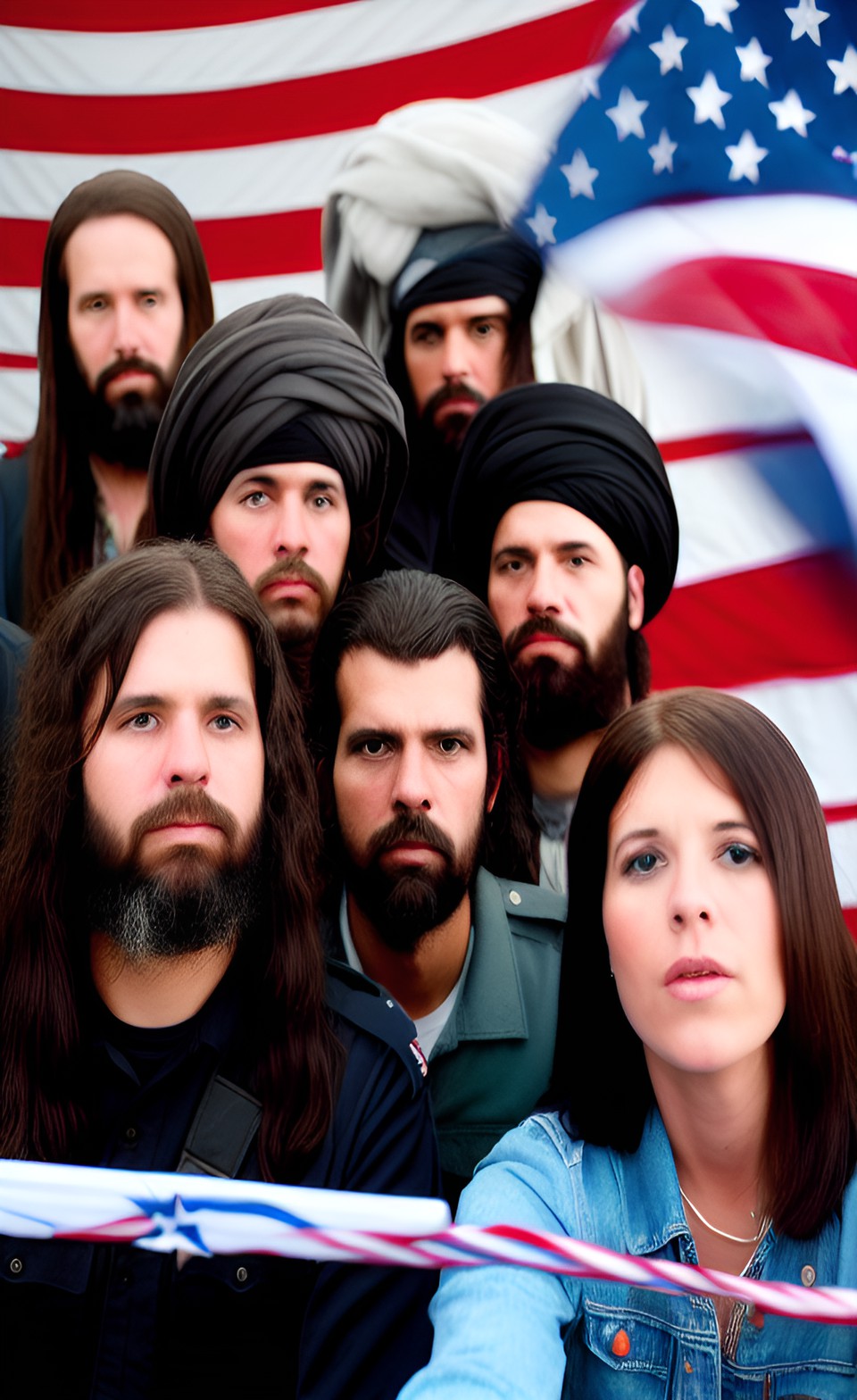 american taliban group selfie preview