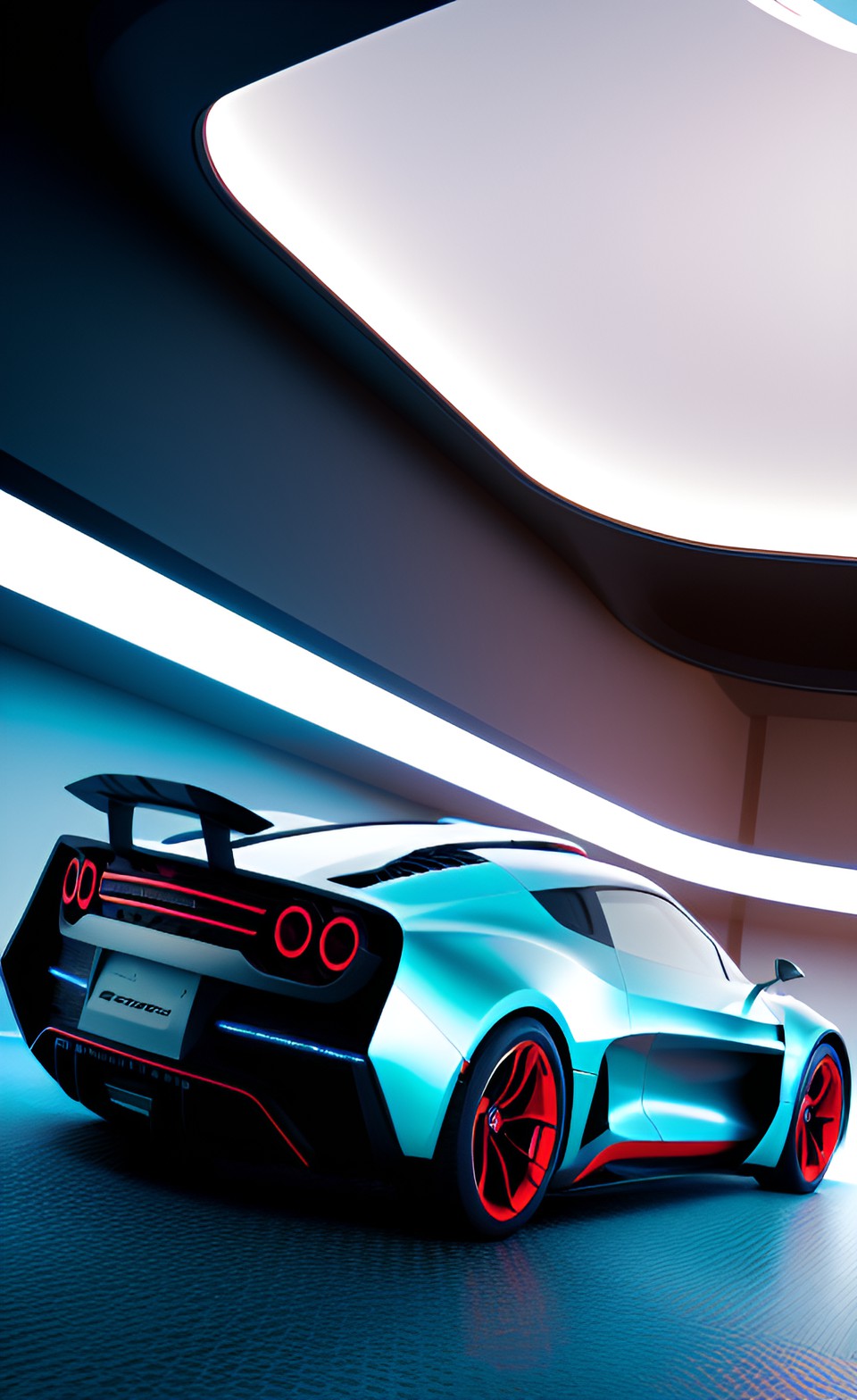 back view, futuristic, car inspired, high tech, high-quality,  high detailed,  4k, studio lighting preview