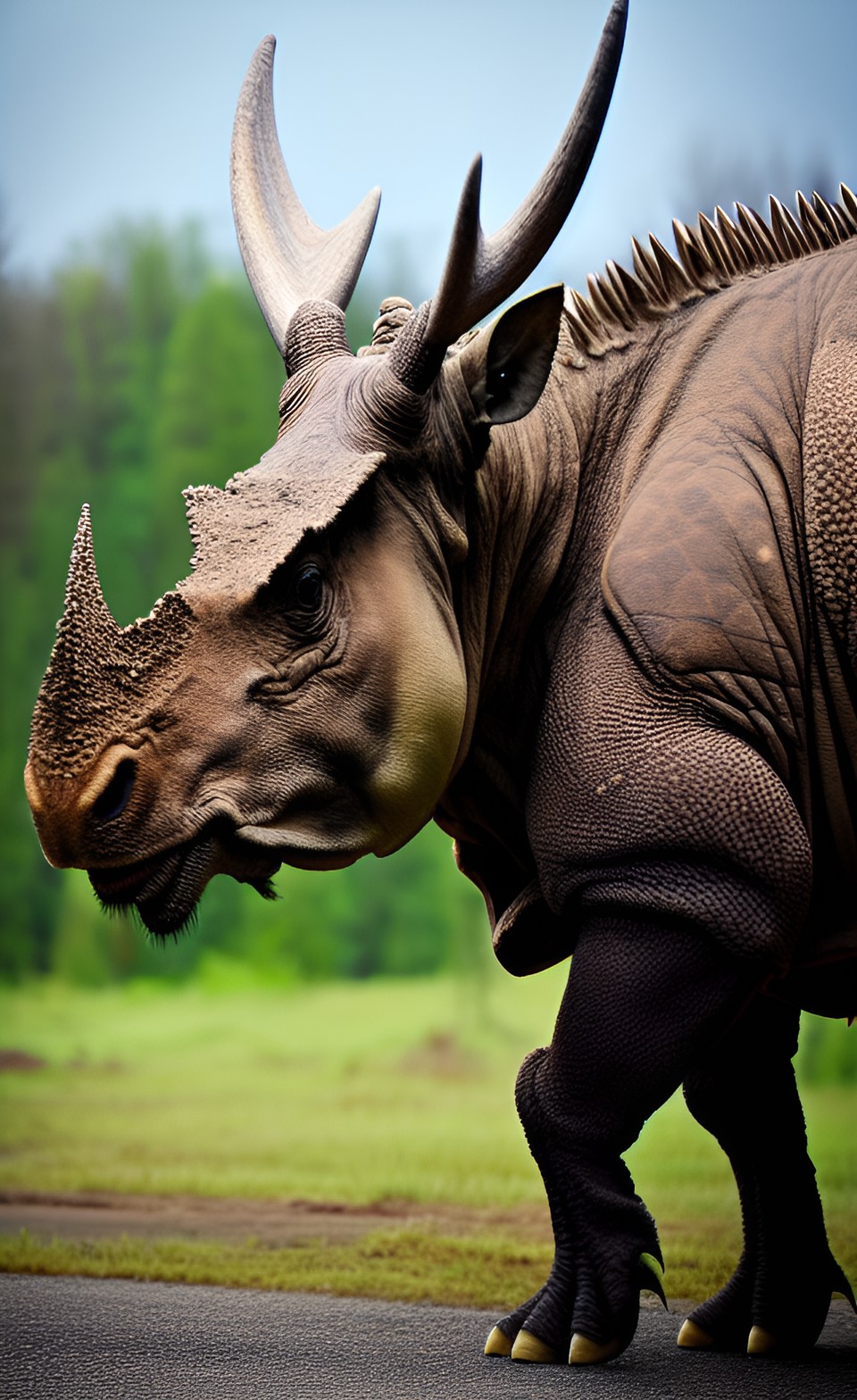 triceratops, a dinosaur. a terrible lizard. a triceratops moose hybrid. a real triceratops preview