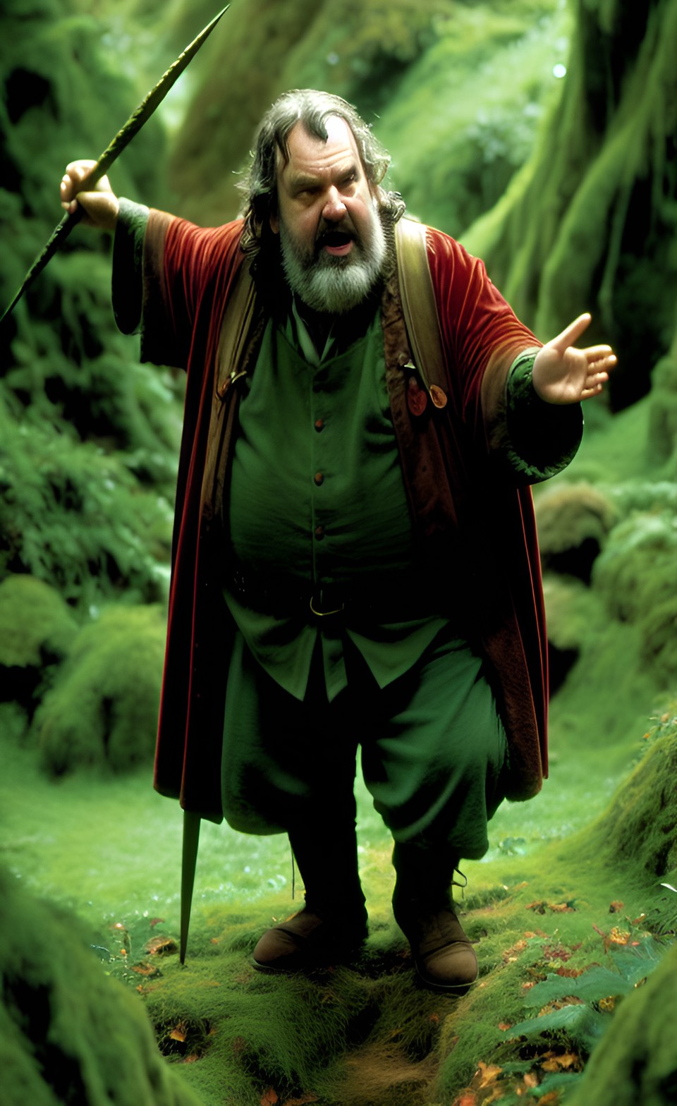 peter jackson as magical mysterious joyful tom bombadilo forest spirit in lord of the rings preview