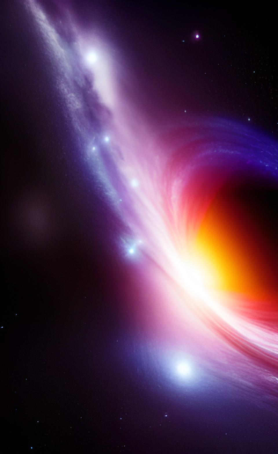 a black hole in space with stars preview