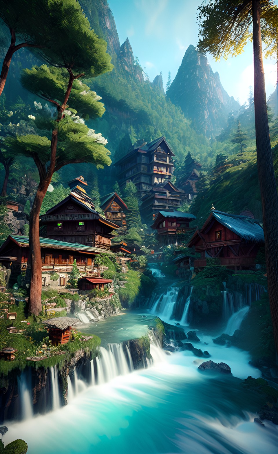 hidden village in the mountains preview