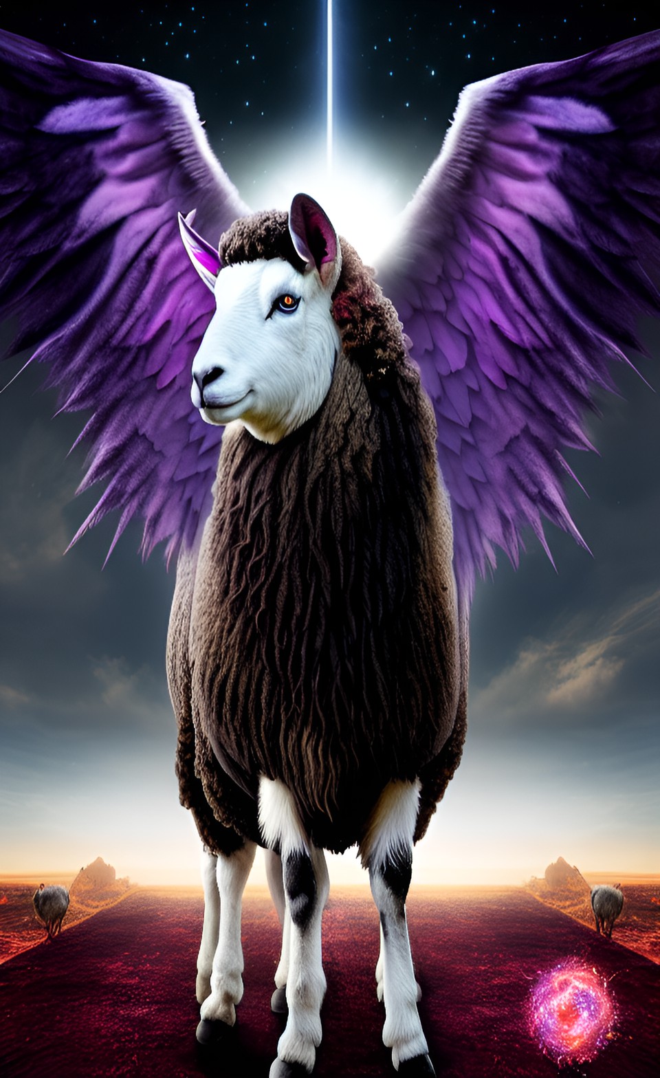 neo surealism art of the ilusion twilight zone wounded chimaera four-winged king sheep preview