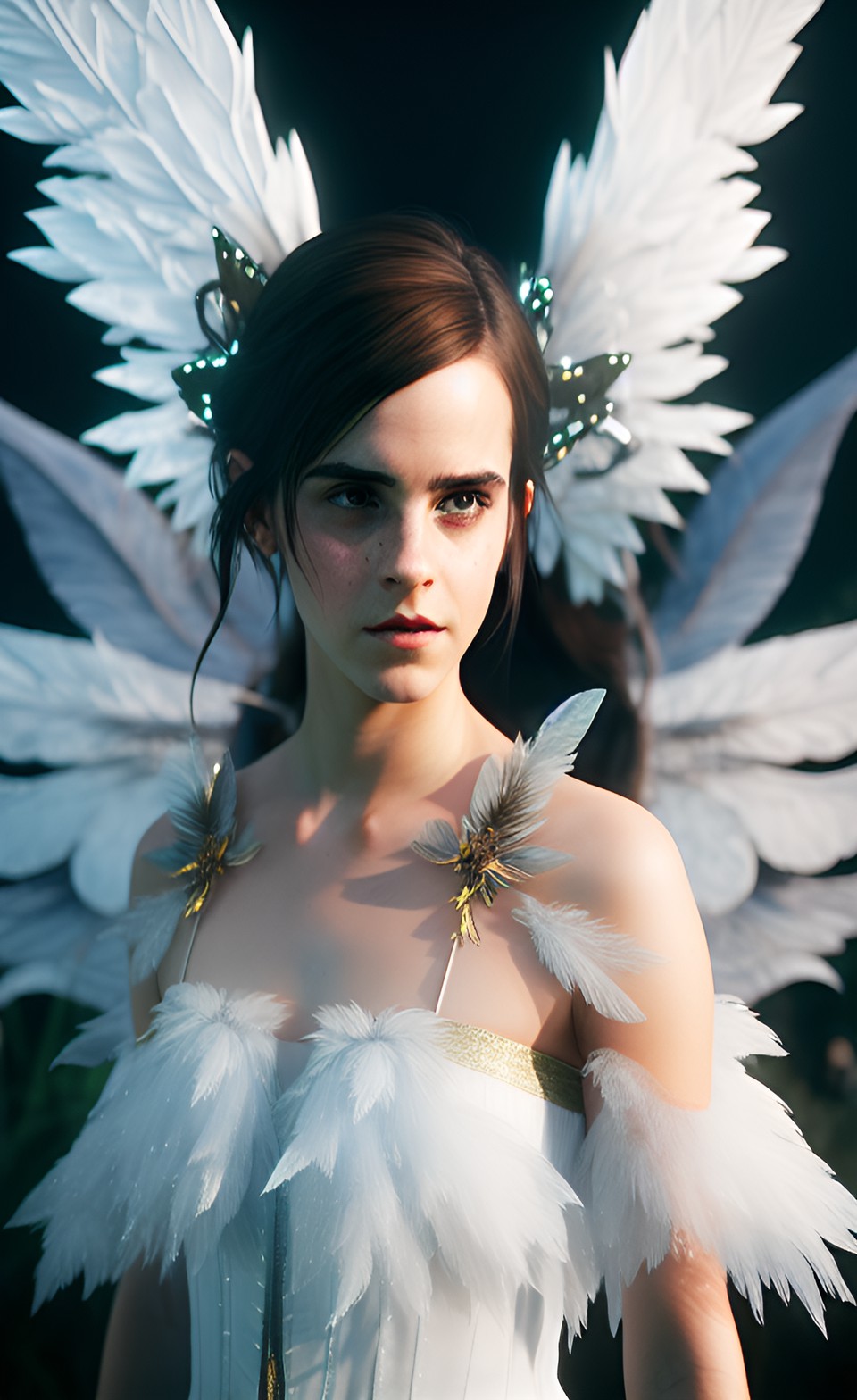 emma watson, fairy wings, lightly covered preview