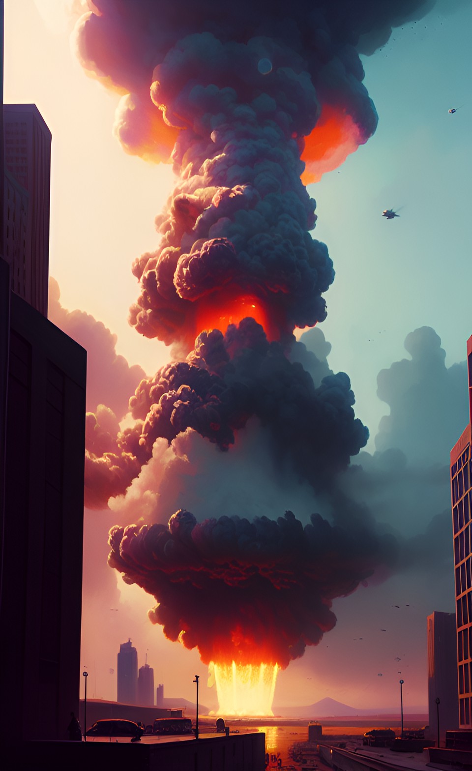 hyper realistic high detailed nuclear bomb explosion preview