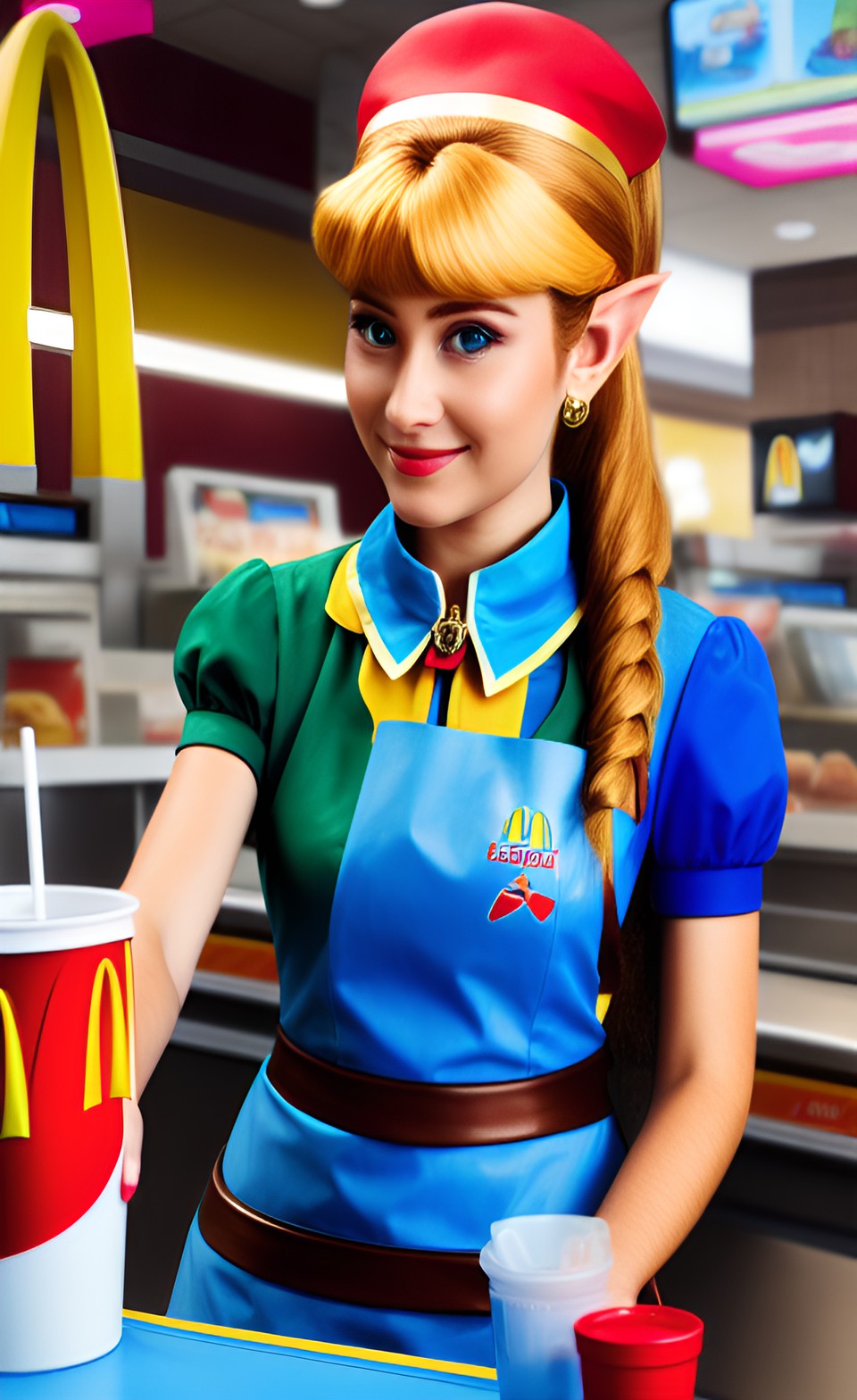 princess zelda working at mcdonald's preview