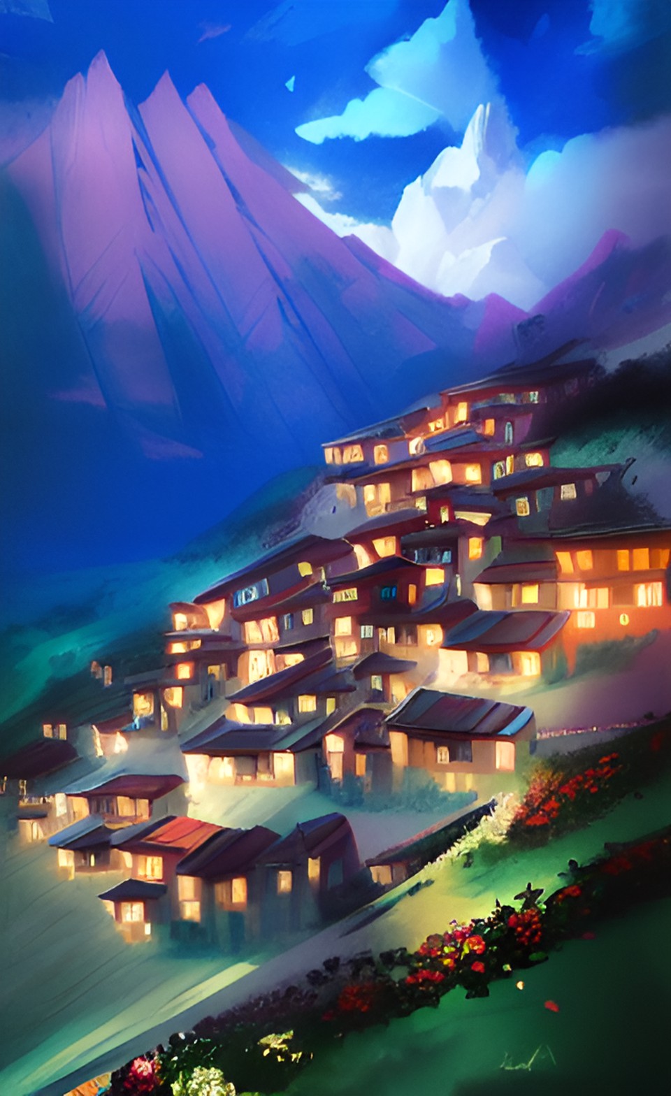 italian mountain village preview