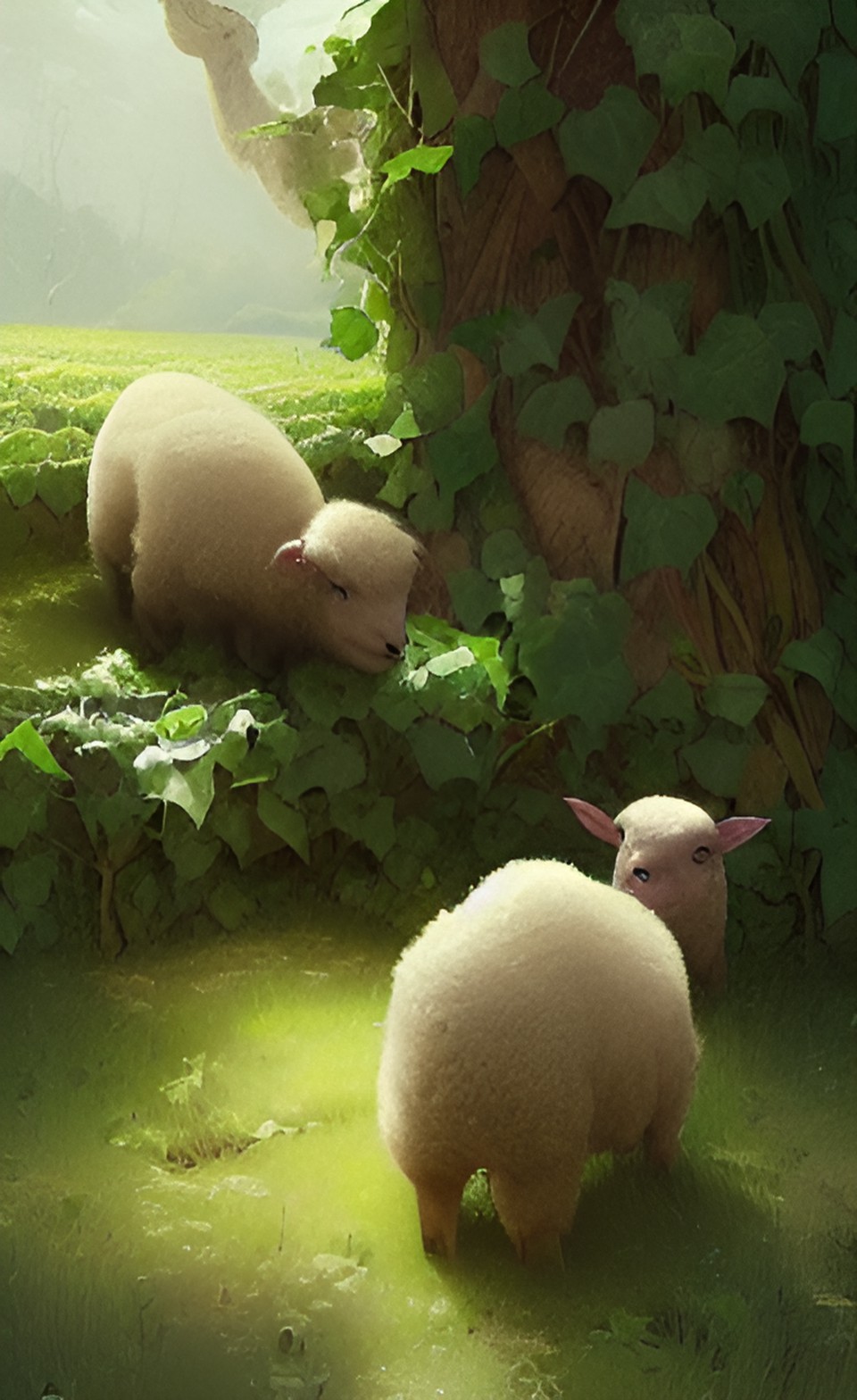 little lambs eating ivy preview