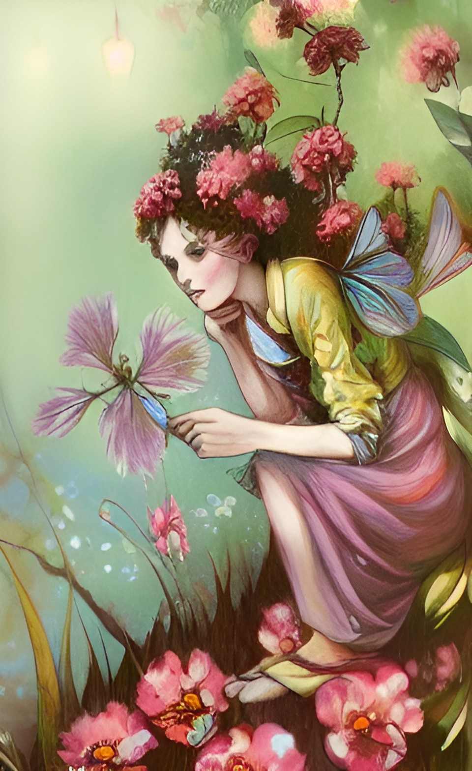 victorian postcard flower fairies preview