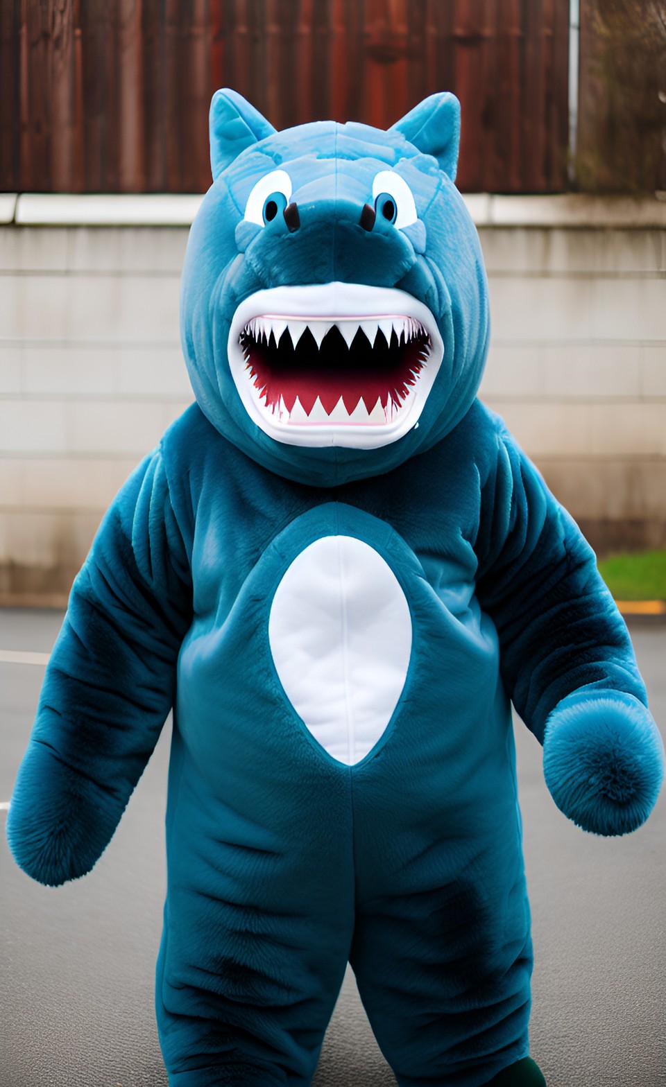 a shark wearing a furry suit preview