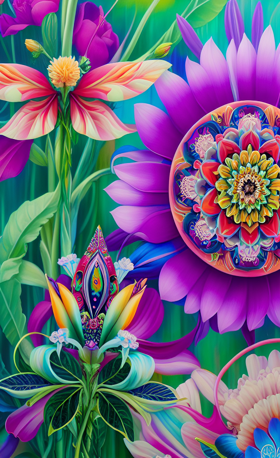 flower, mandala, hd, high quality preview