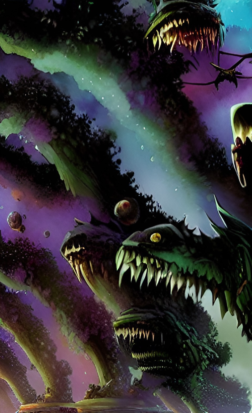 ominous cosmic horror, creeping organic terror preview