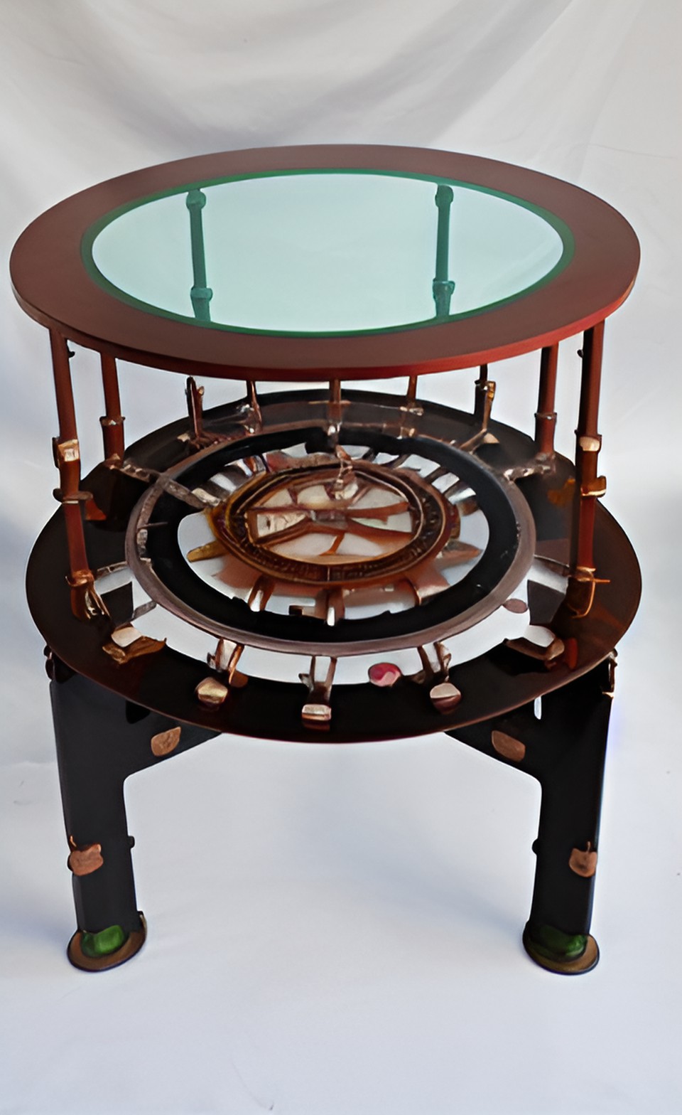 steampunk circular table preview