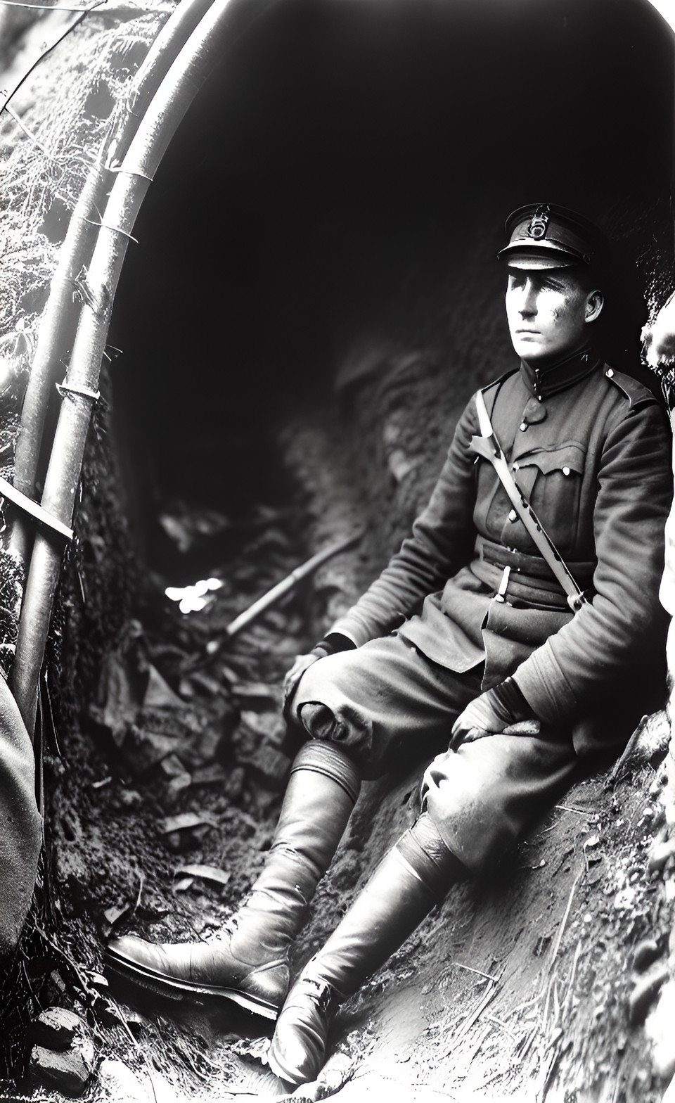 Wounded - wounded german soldier in trenches during world war 1 preview