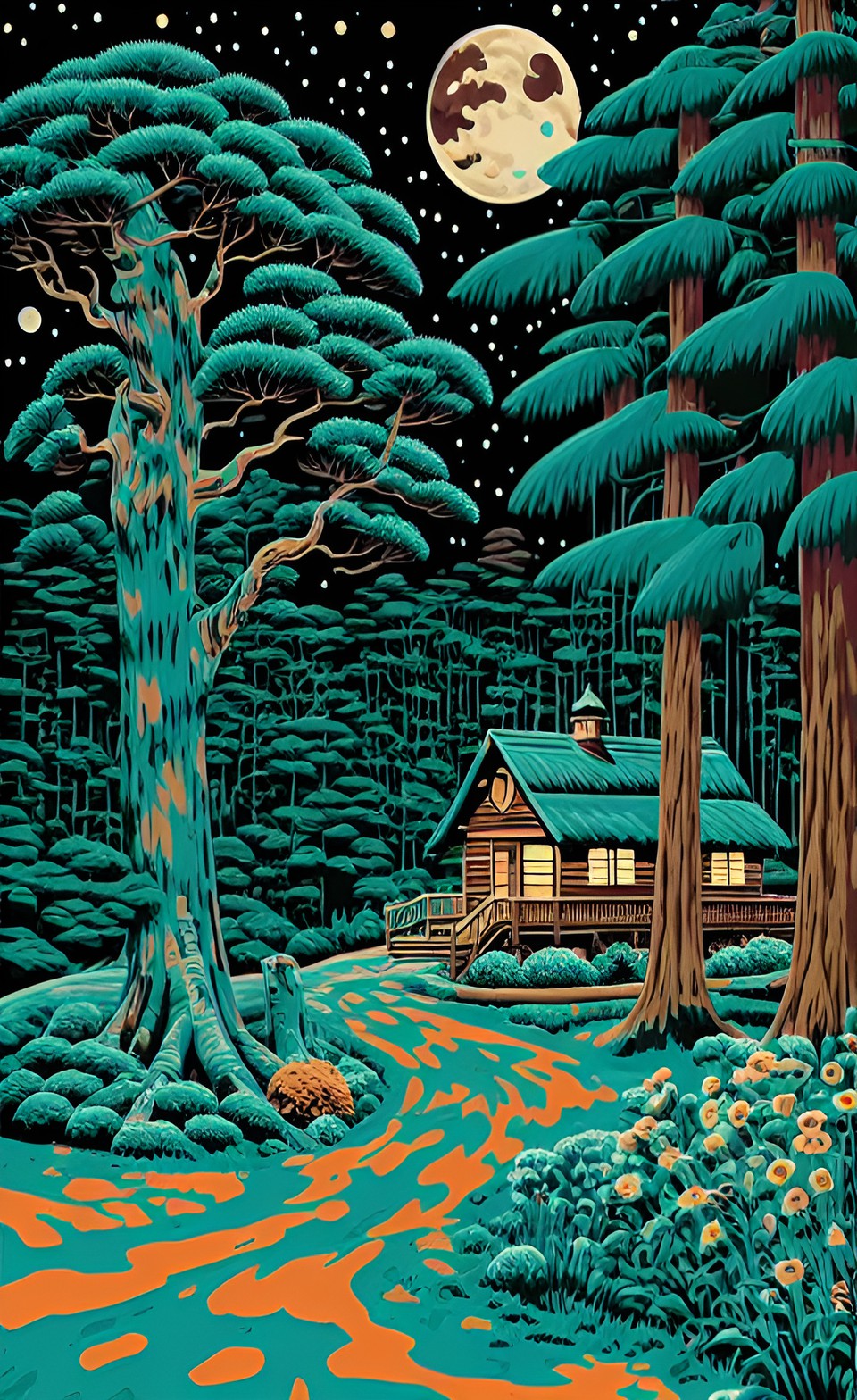 studio ghibli animation, by charles burns, by joe fenton, wilderness.deity preview