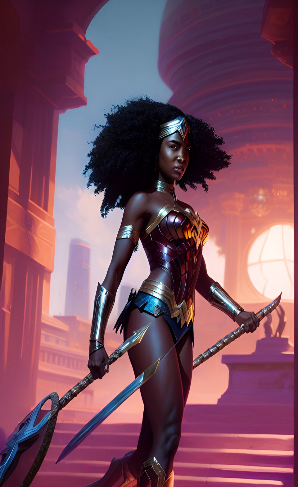 darkskin nubian wonder woman preview